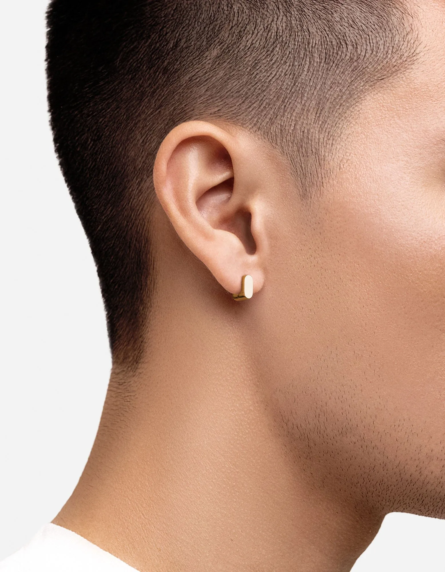 Tyson Huggie Earring, Gold Vermeil