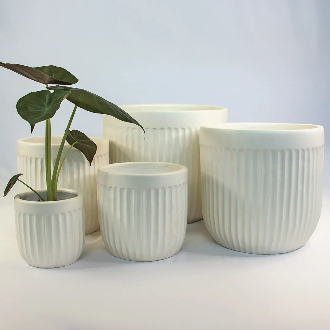 Urban Oasis Linea Pot White 250mm