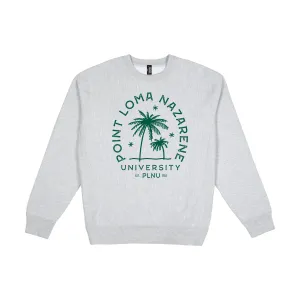 USCAPE Point Loma Typography Heavyweight Crewneck, Grey Heather