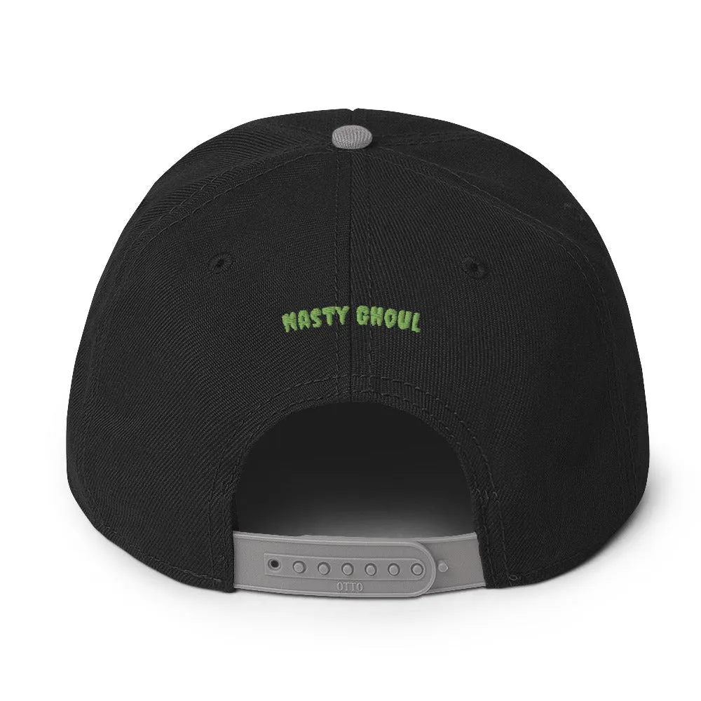 Vampire Teeth Blood Drop Snapback Hat