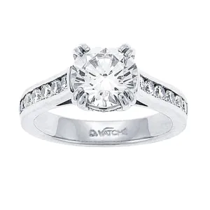 Vatche Channel-set Double U Prong .46ct Engagement Ring