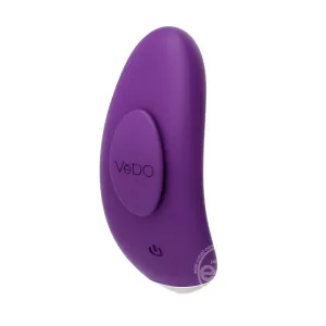 VeDO Niki Rechargeable Silicone Panty Vibrator - Deep Purple