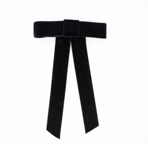 Velvet Bow Barrette