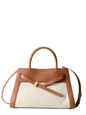 Veronica Beard Dash Bag in Natural Linen/Hazelwood