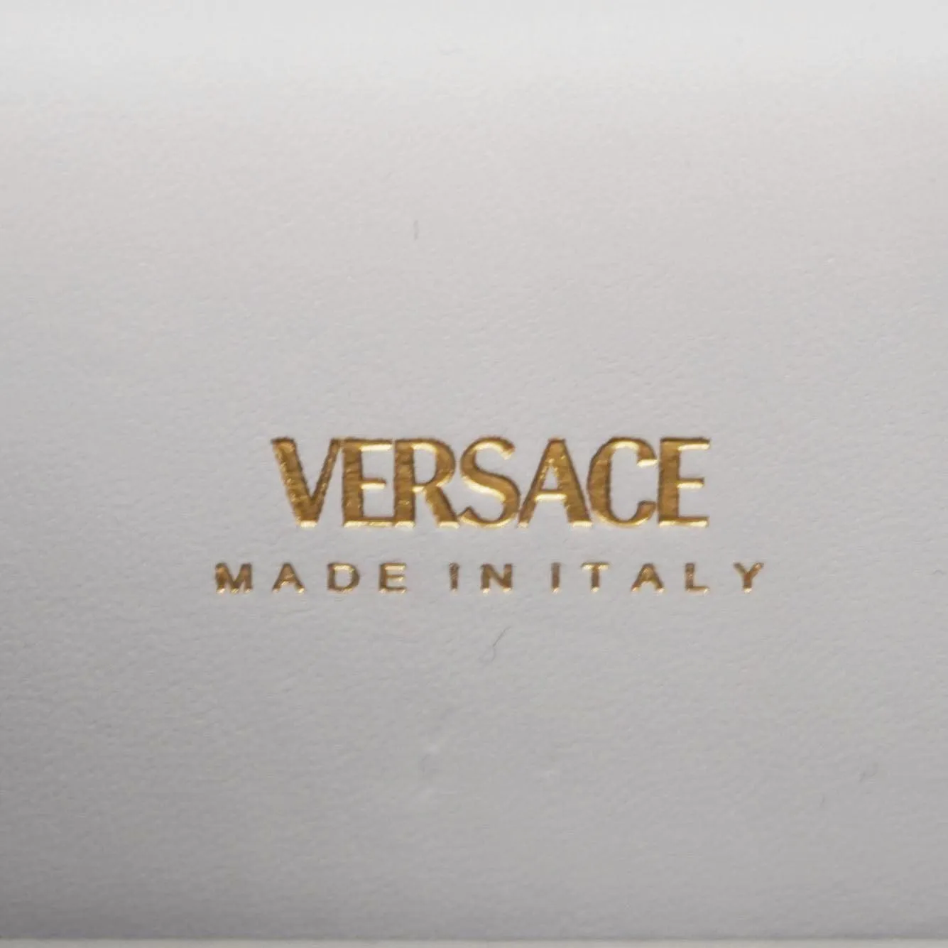 VERSACE Medusa 95 Leather Top Handle Shoulder Bag Gray