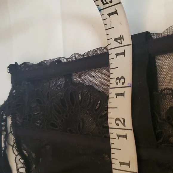 Victoria's Secret Black Lace Corset Bra.