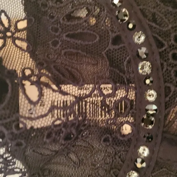 Victoria's Secret Black Lace Corset Bra.