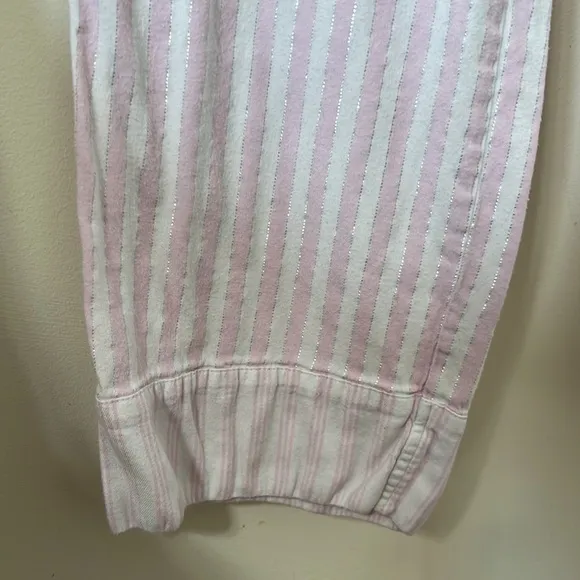 Victoria's Secret The Mayfair 2-Piece Pink White Striped Pajama Set Size Medium
