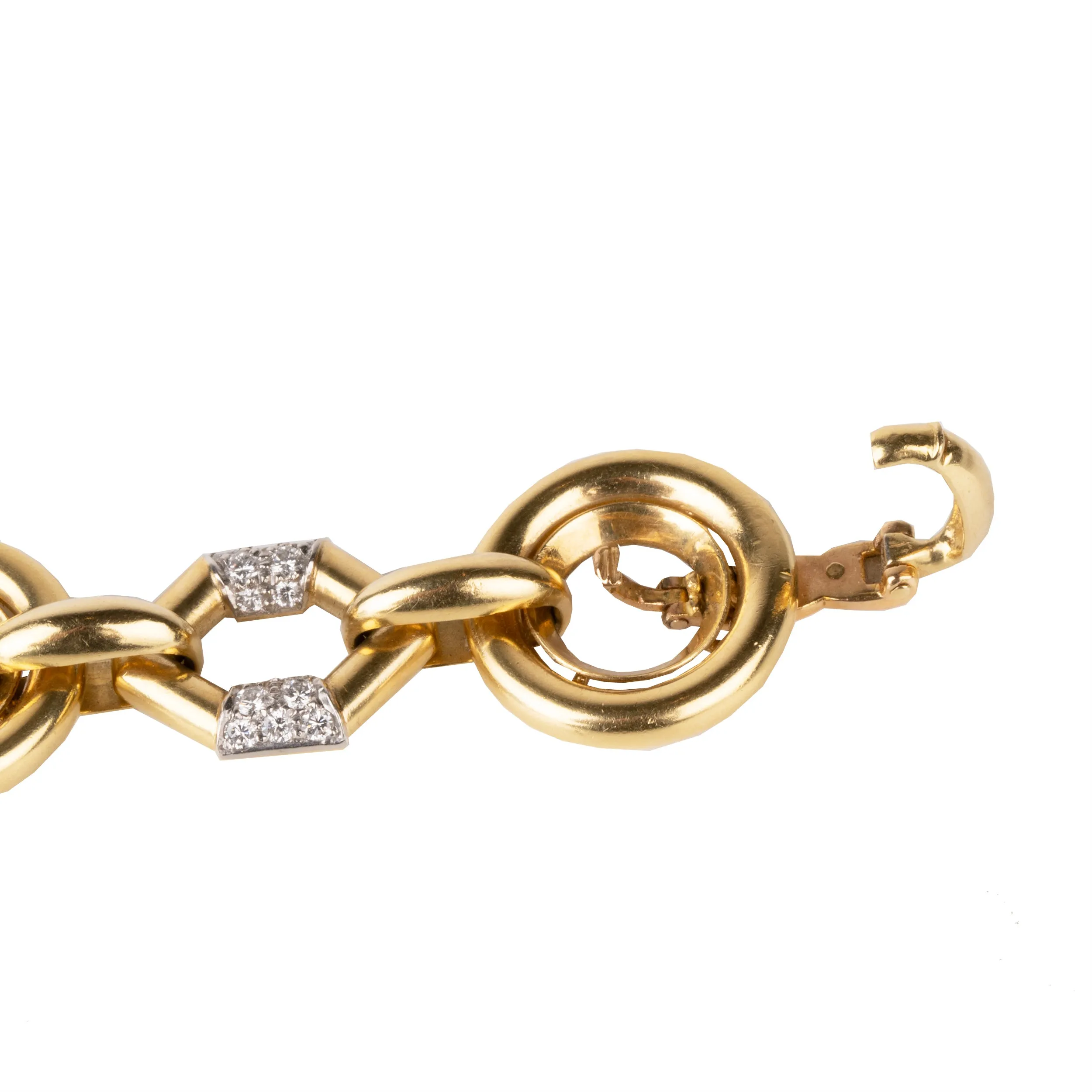 Vintage Boucheron Diamond Linked Bracelet