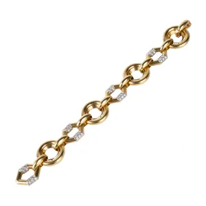 Vintage Boucheron Diamond Linked Bracelet