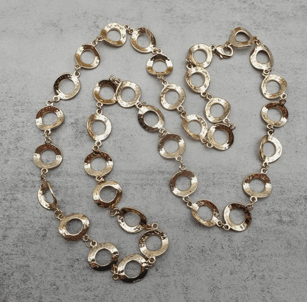 Vintage - Gold Rounded Chain Necklace