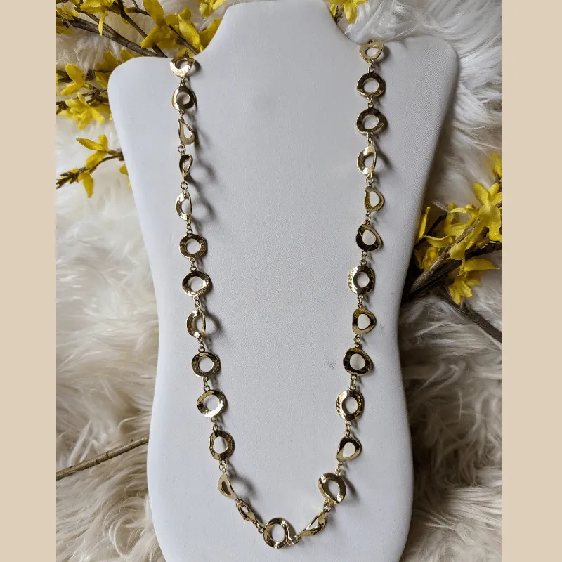 Vintage - Gold Rounded Chain Necklace