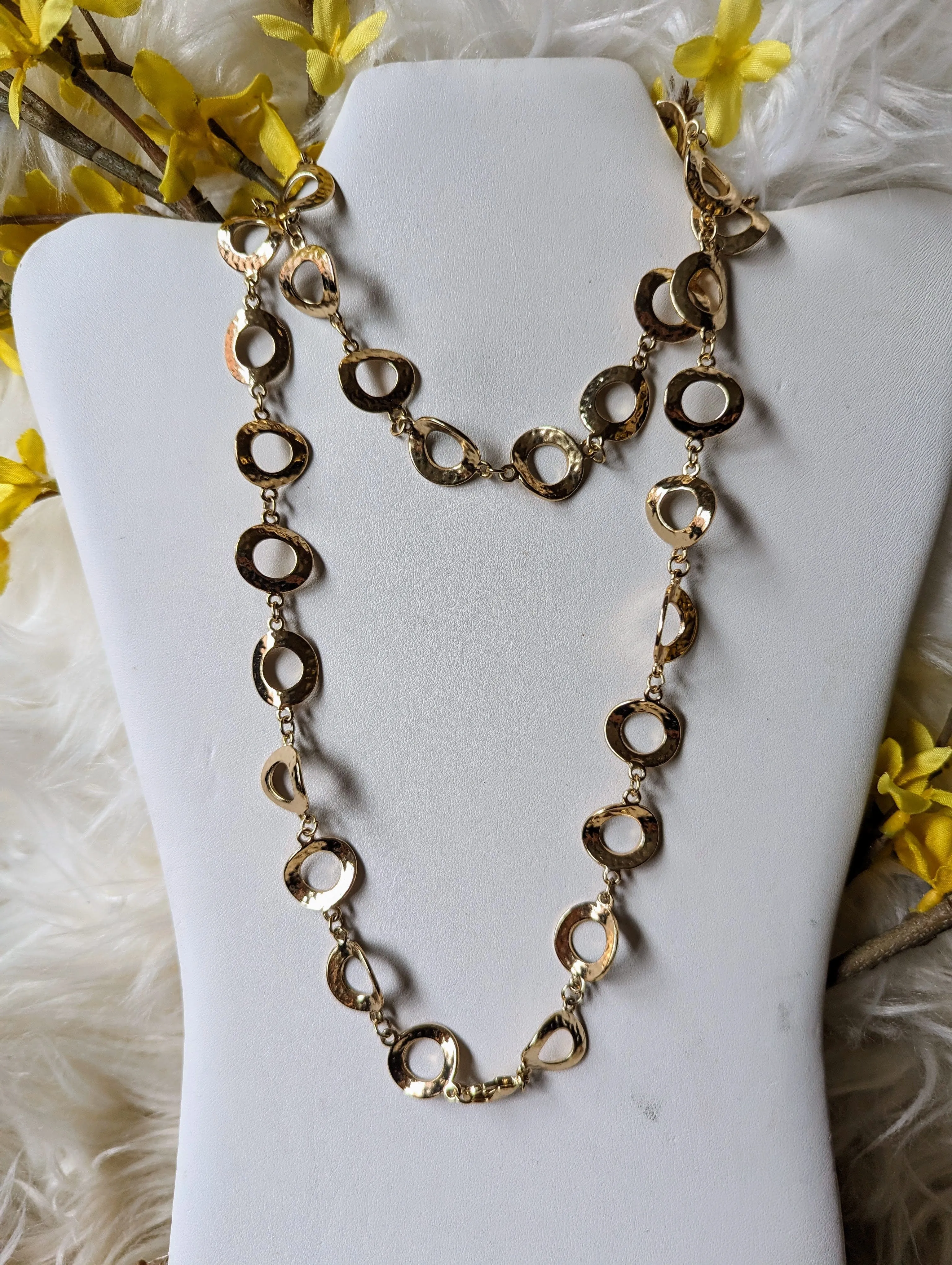 Vintage - Gold Rounded Chain Necklace