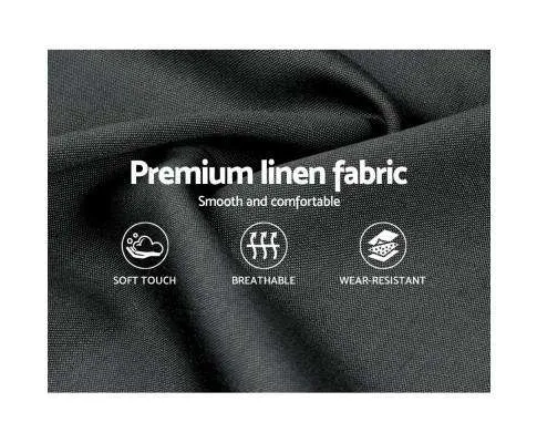 WARE Gas Lift Bed Frame Base With Storage Mattress Charcoal Fabric