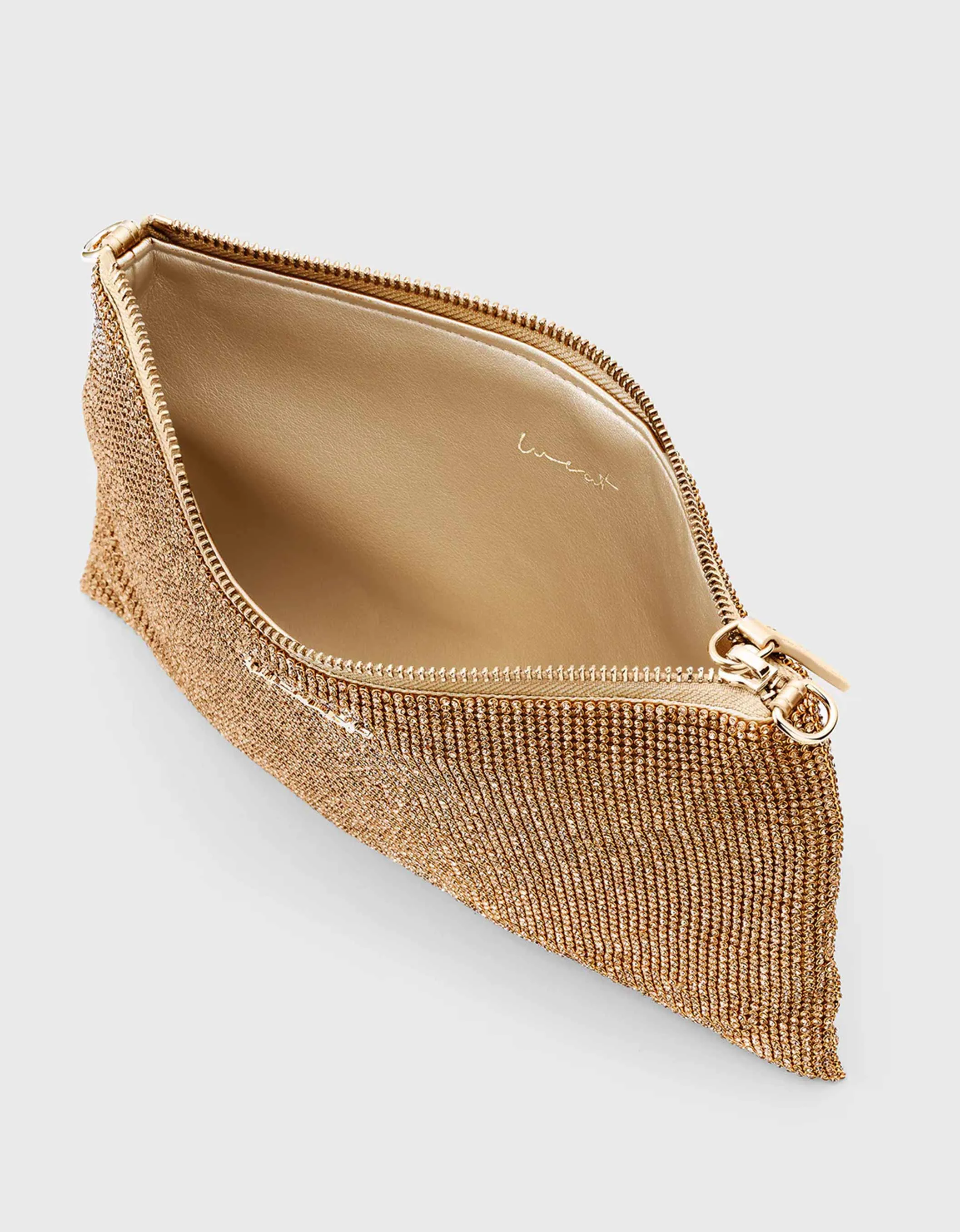 WEAT - CLUTCH BAG CRYSTAL GLITZERSTEINE GOLD