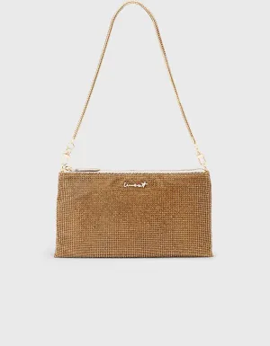 WEAT - CLUTCH BAG CRYSTAL GLITZERSTEINE GOLD