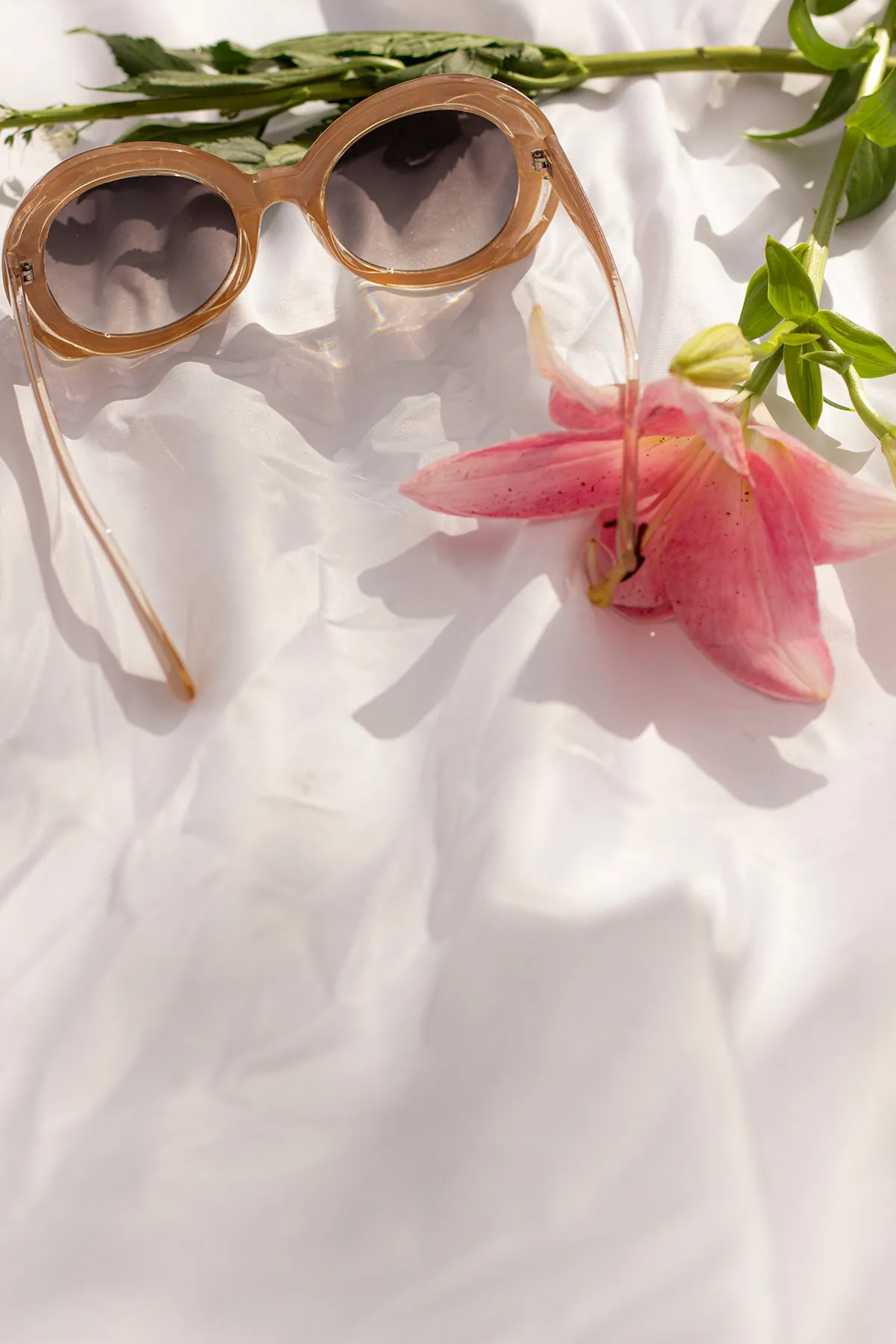Weighted Oversize Chunky Circle Sunglasses