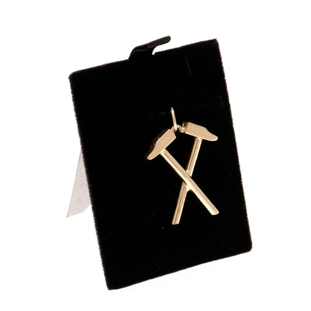 West Ham United FC 9ct Gold Pendant Hammers
