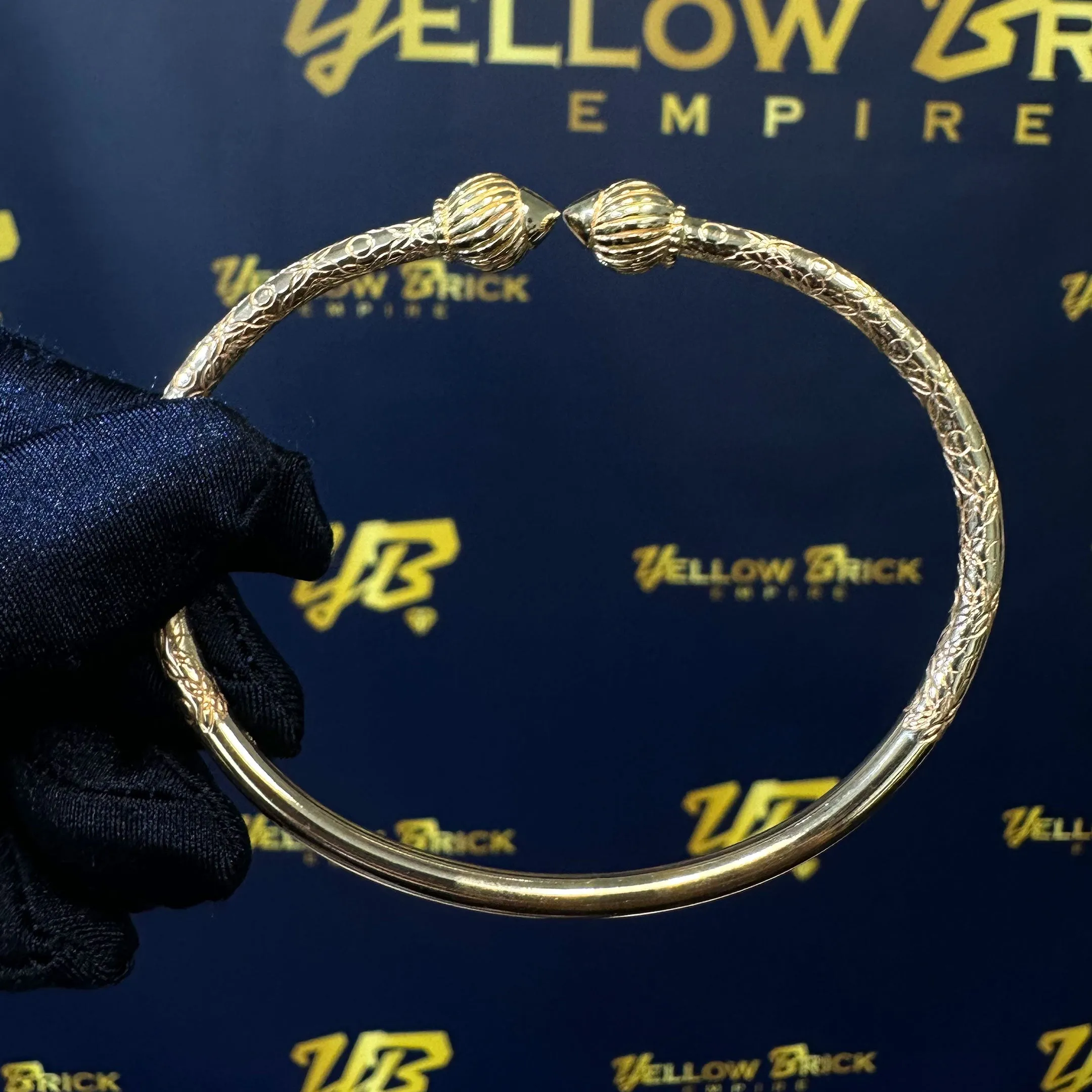 West Indian Bangle - Large with Rounded Twist Heads