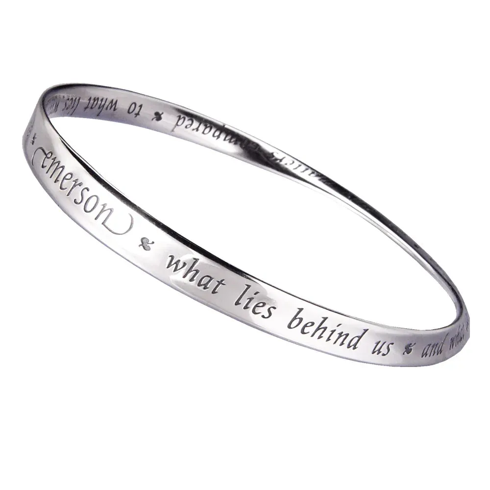 What Lies Within - Ralph Waldo Emerson 14K Gold Bracelet
