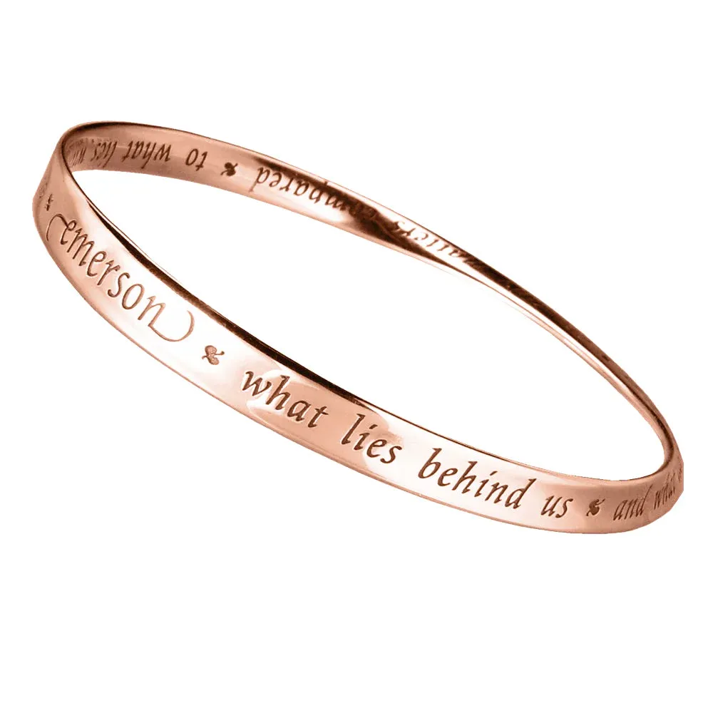 What Lies Within - Ralph Waldo Emerson 14K Gold Bracelet