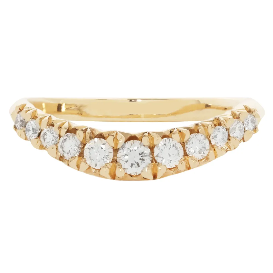 White Diamond Arch Nesting Band