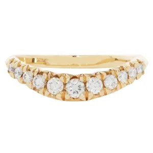 White Diamond Arch Nesting Band