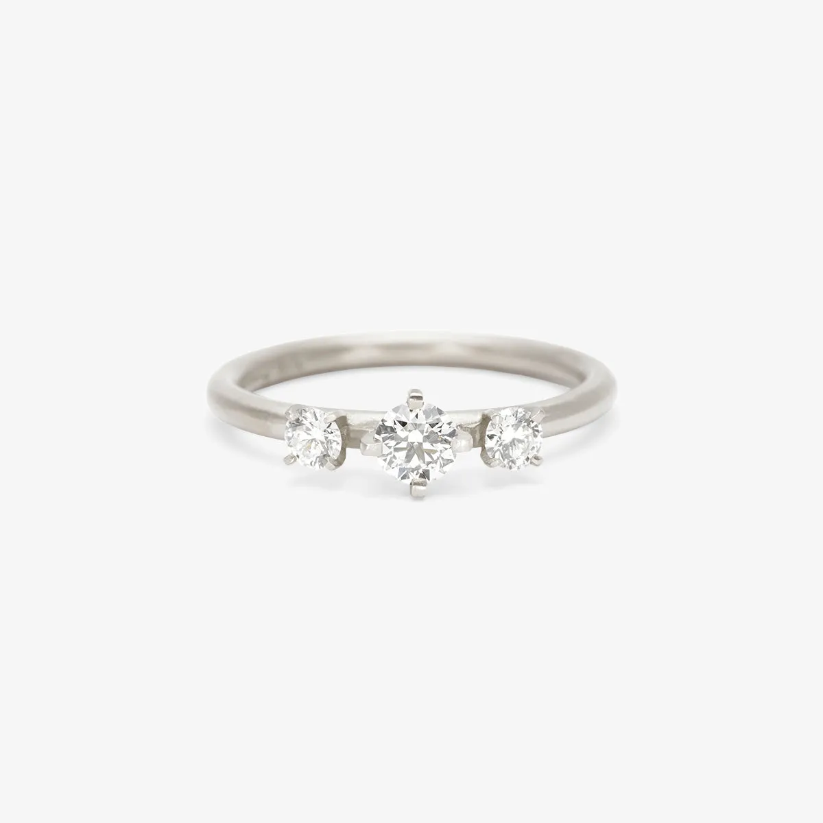 White Diamond Trinity Ring | R11701W