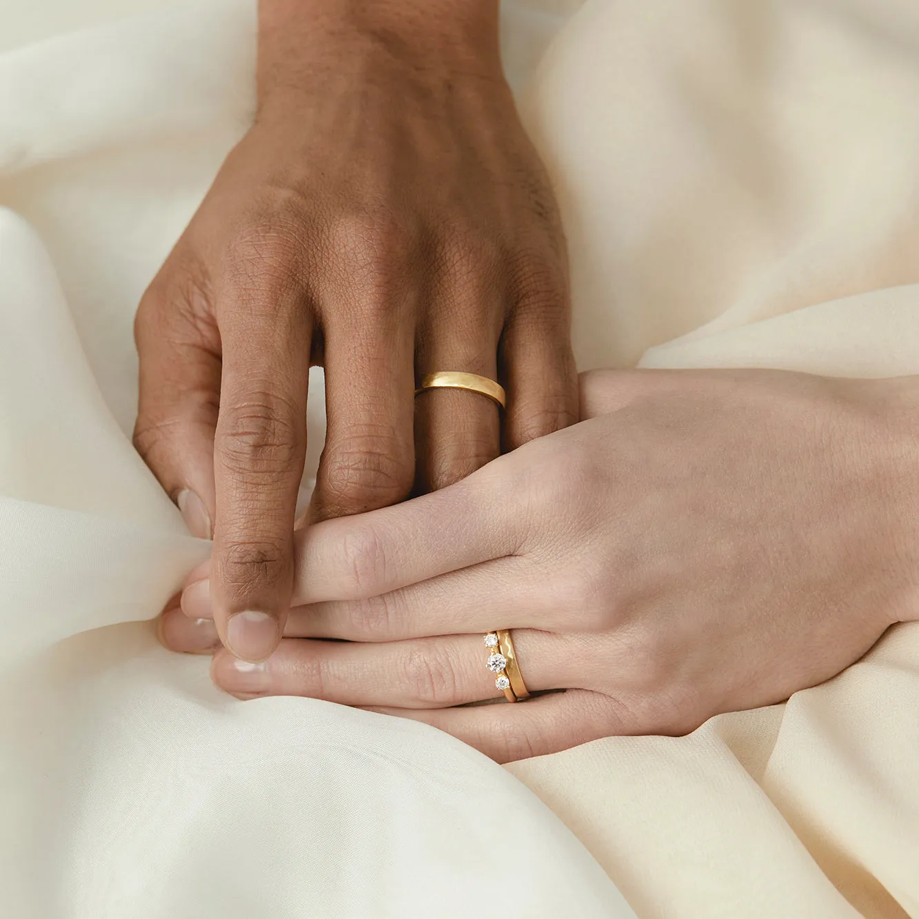 White Diamond Trinity Ring | R11701W