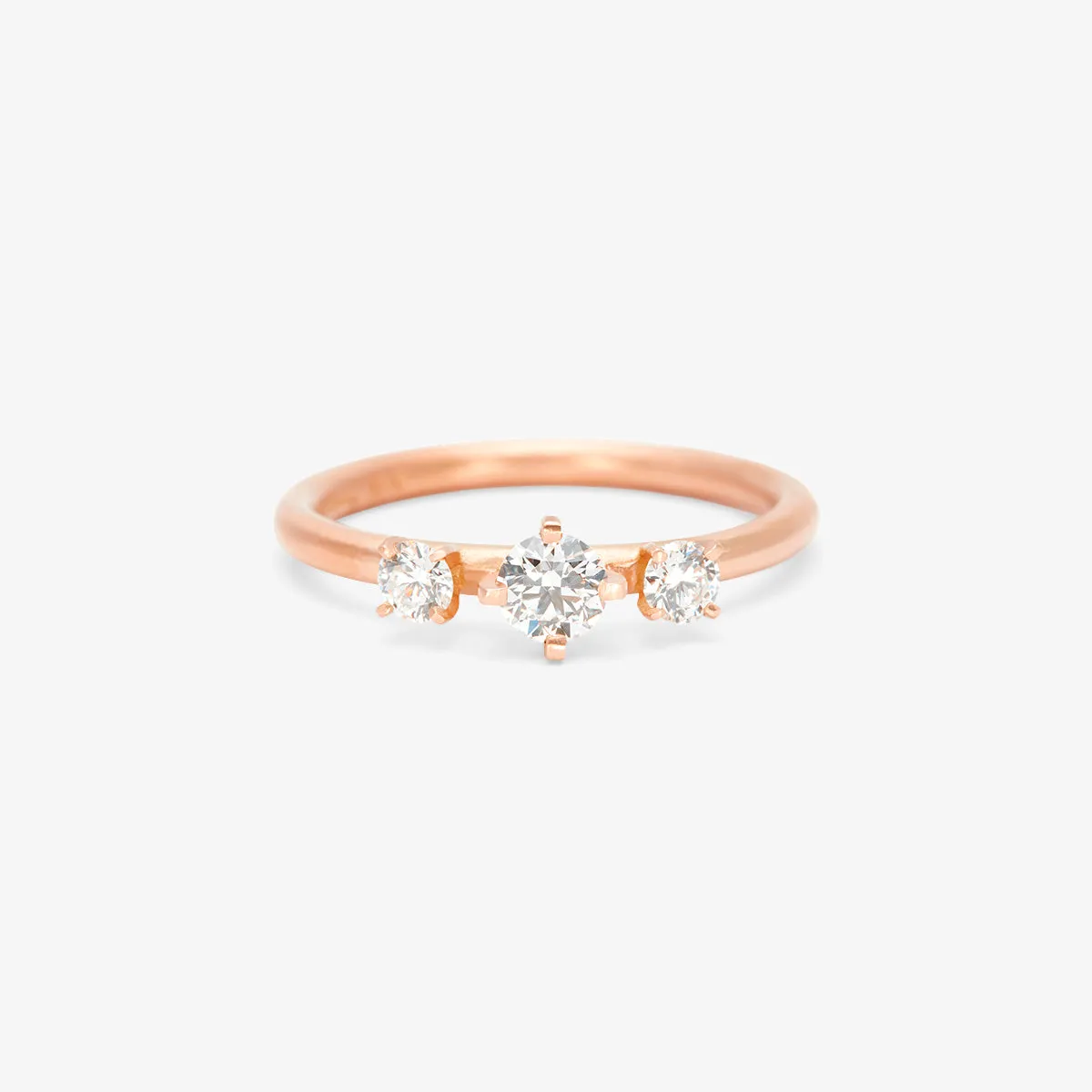 White Diamond Trinity Ring | R11701W