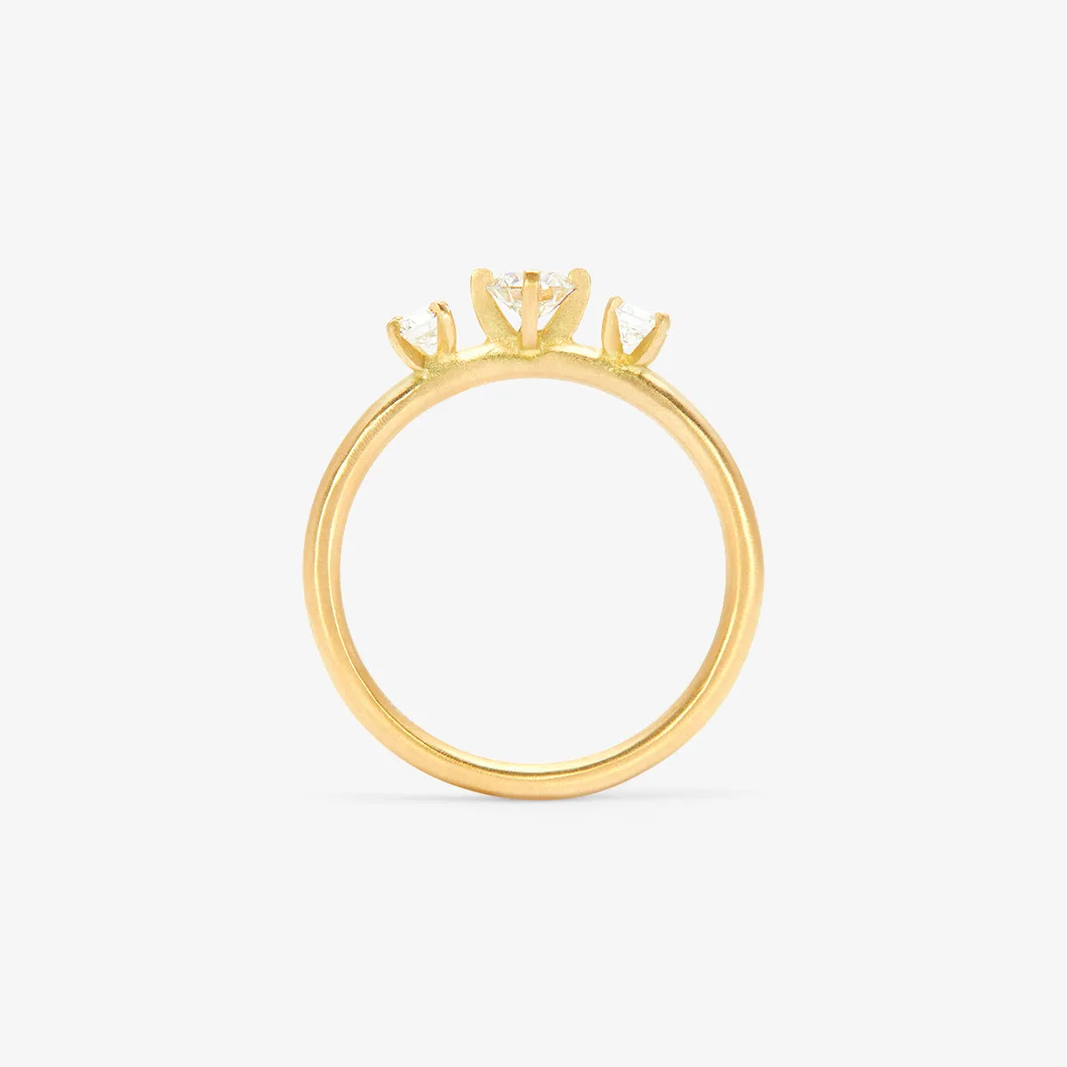 White Diamond Trinity Ring | R11701W