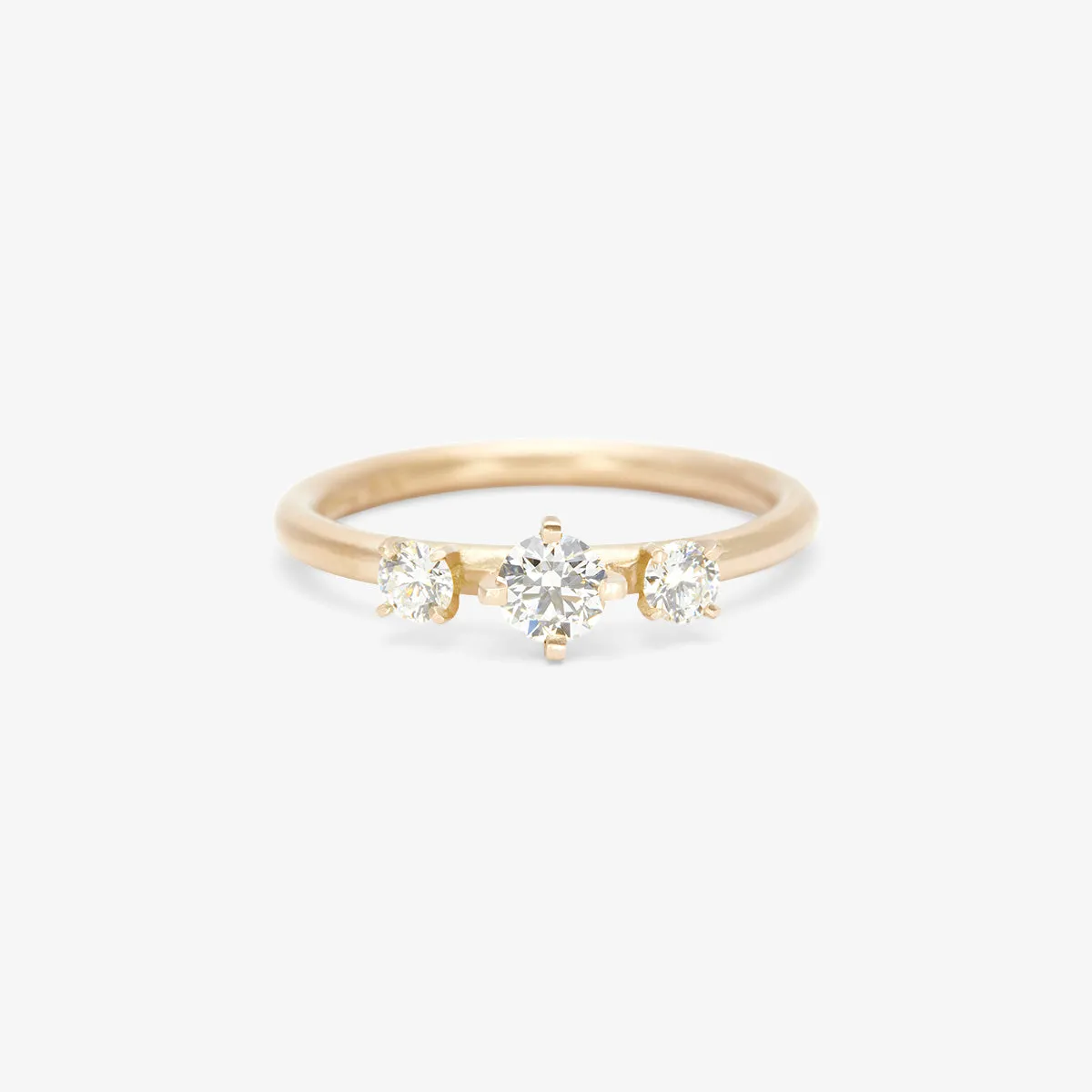 White Diamond Trinity Ring | R11701W