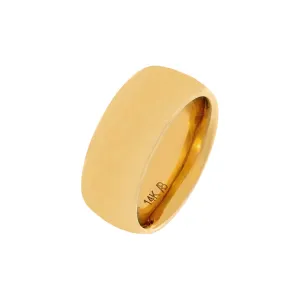 Wide Rounded Band 14K