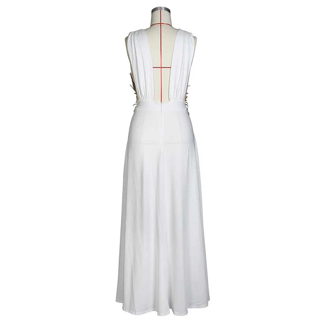 Womens Sleek & Sparkly Sequined Robe Dress