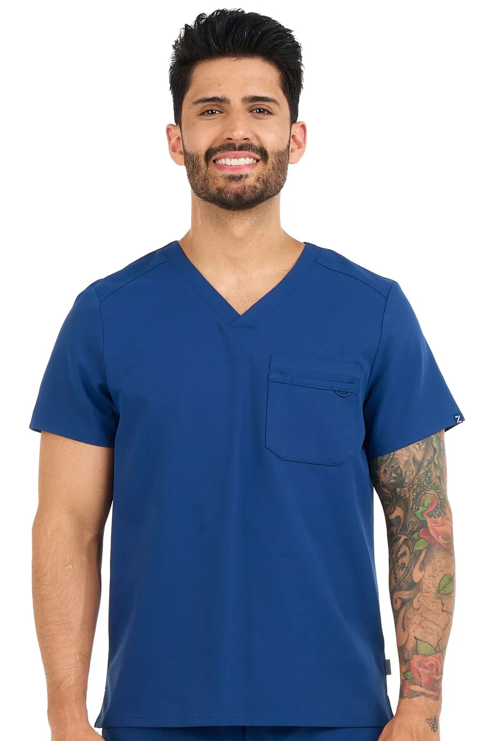 Zavate Men's Scrub Top Studio Trailblazer 1197