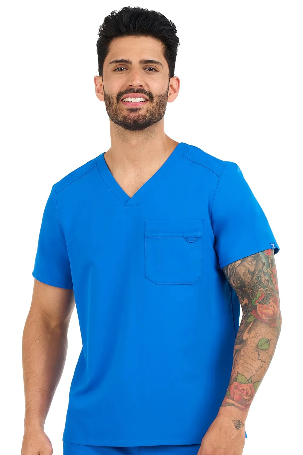 Zavate Men's Scrub Top Studio Trailblazer 1197