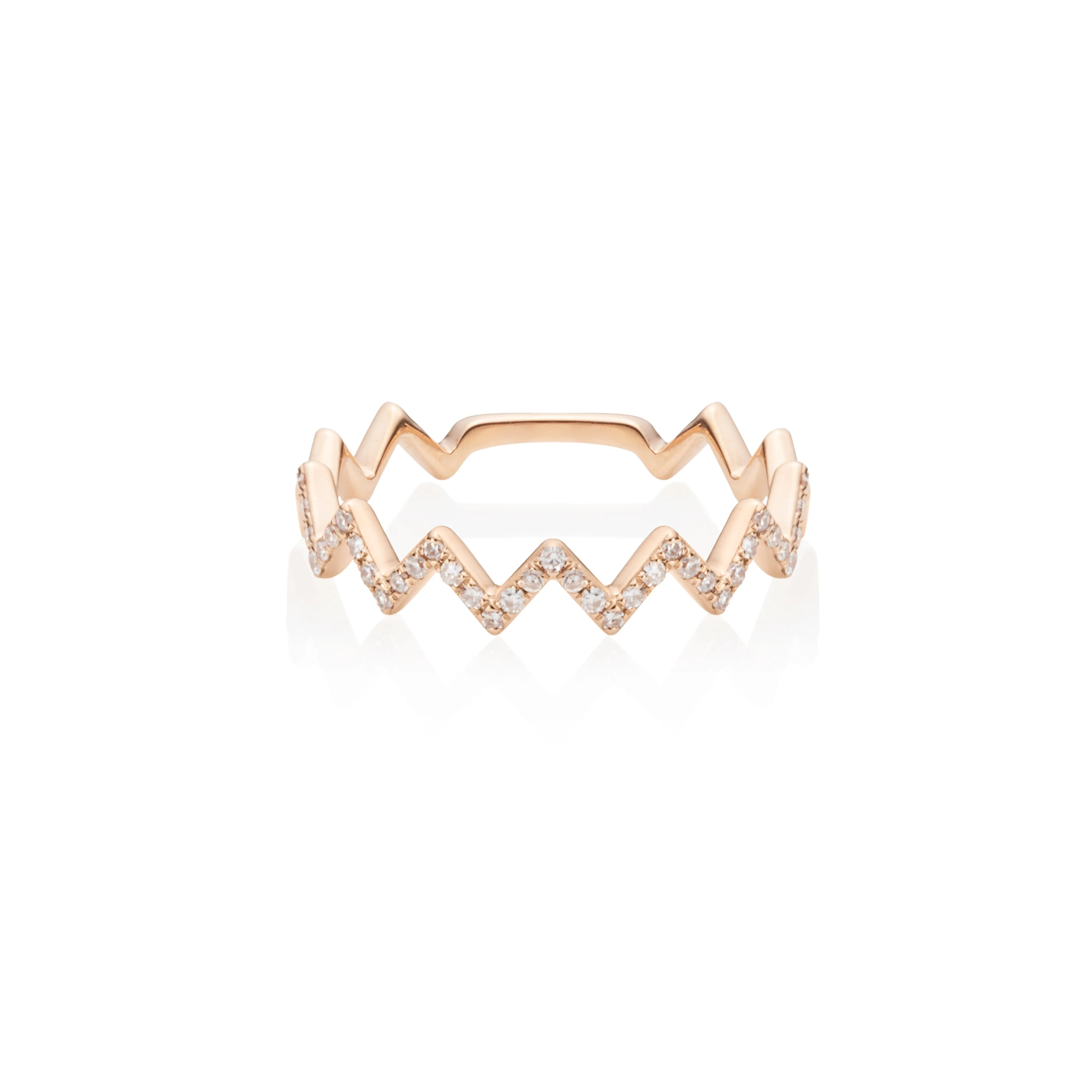 Zig-Zag Diamond Ring