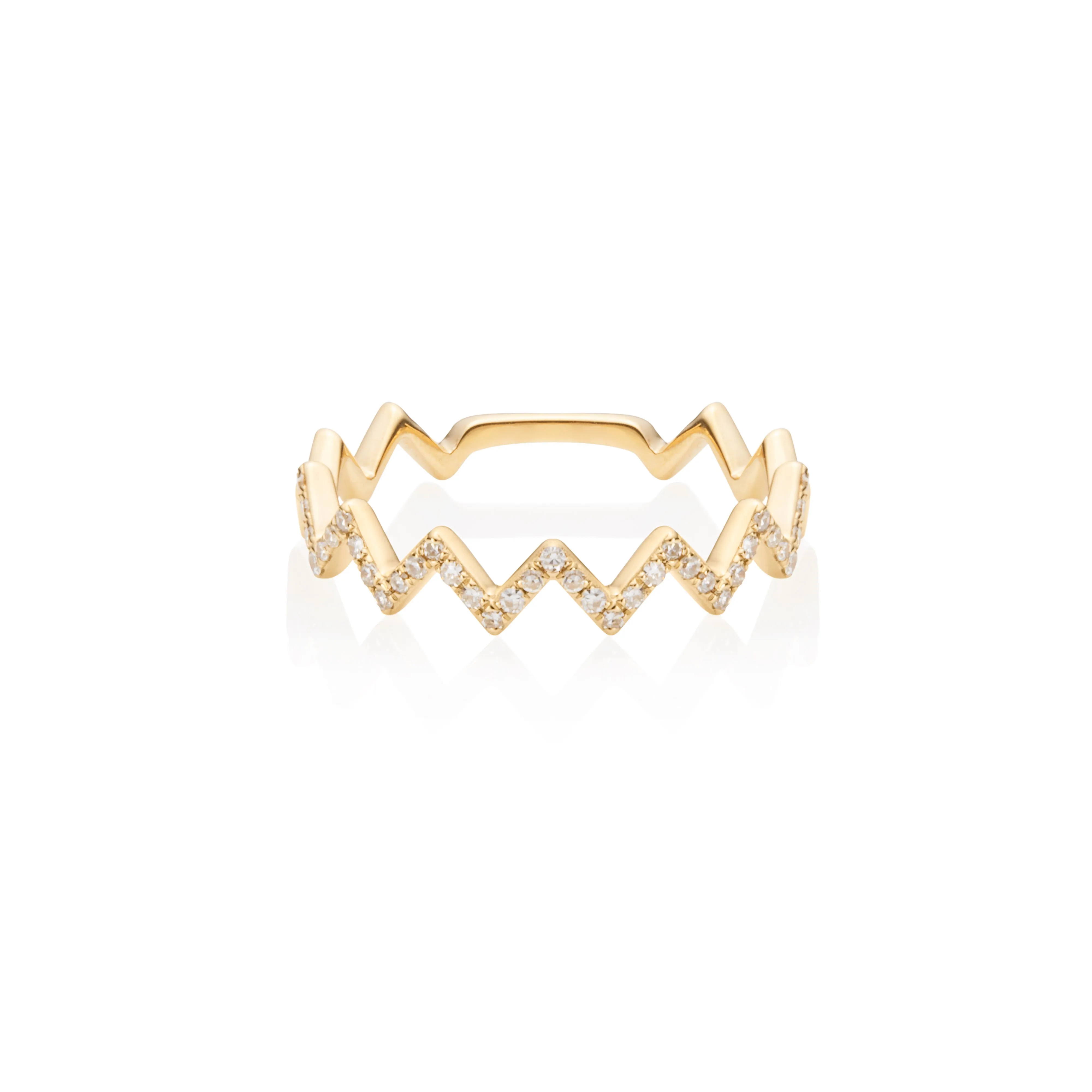 Zig-Zag Diamond Ring